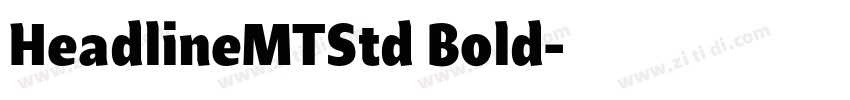 HeadlineMTStd Bold字体转换